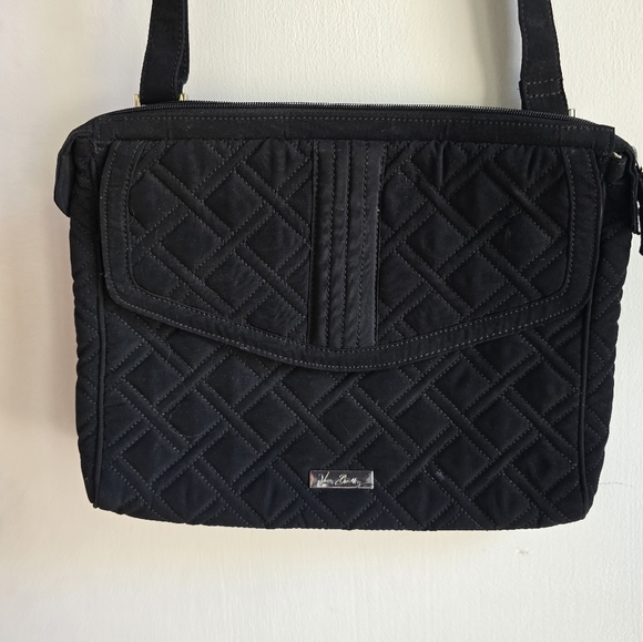 Vera Bradley Handbags - Vera Bradley Black Quilted Shoulder Bag